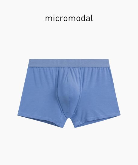 Трусы мужские боксеры (1 шт) Atlantic MH-1201, микромодал, голубой