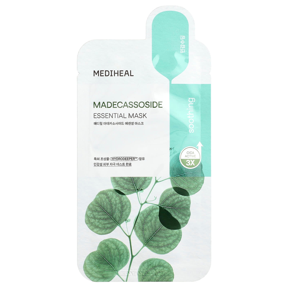 MEDIHEAL, Мадекассосид, маска для ухода за кожей, 1 шт., 24 мл (0,81 жидк. унц.)