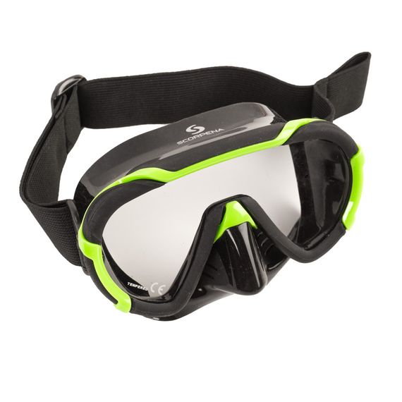 Маска Scorpena Miami Junior черно-зеленая
