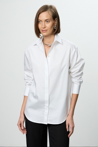 Рубашка Хельсинки белый хлопок