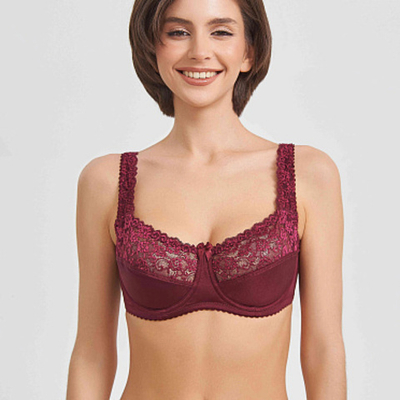 Бюстгальтер Мягкая чашка Бордо Прибалтика