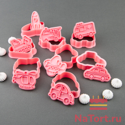 Набор вырубок «Транспорт» 8 шт