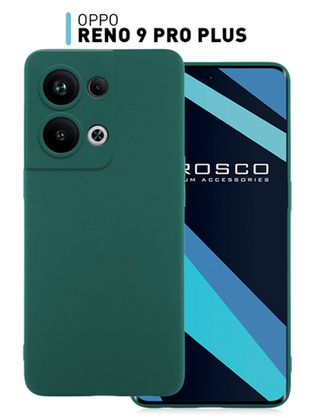 Чехол ROSCO для OPPO Reno9 Pro+ (арт. OPPO-R9PRO+-COLOURFUL-DARKGREEN)