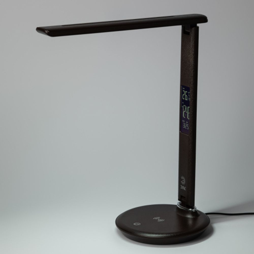 Настольный светильник ЭРА NLED-505-10W-BR светодиодный коричневый | Светодиодные настольные лампы