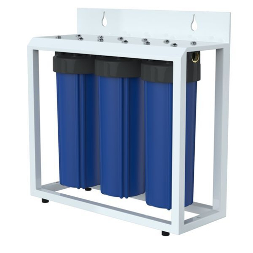 Фильтр магистральный 1" для хол. воды 20" BB тройной на стал.раме UNICORN