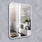 Настенное зеркало  Мальта - лофт, 60х80 см (белая пластиковая рама)