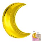 Месяц Золото в упаковке, фольгированный шар 32"/81 см