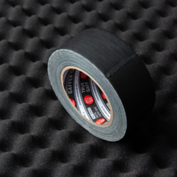 Профессиональный тейп 120mesh @trueGAFF 50мм/25м - Черный /на тканевой основе для киносъемок и сцен тип Gaffer Pro tape /