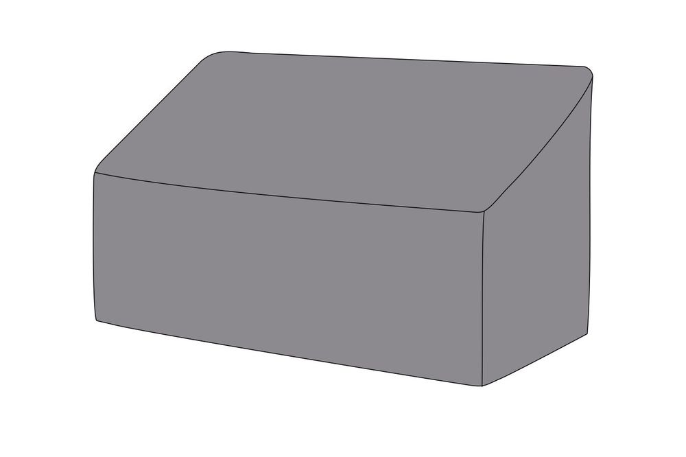 Защитный чехол на диван Канны, двухместный, цвет серый