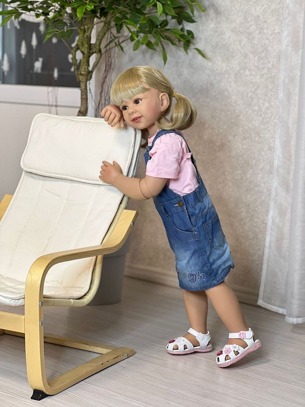 Кукла Реборн ростовая 85см в пакете (FA-257)