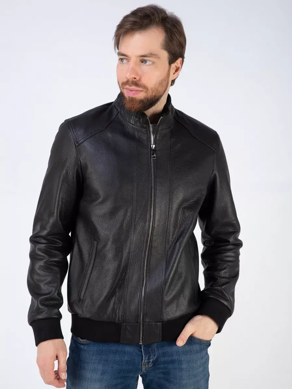 Кожаная куртка демисезонная