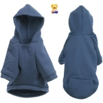 Кофта - толстовка для мелких пород собак «BRO Style», цвет тёмно - синий, р 2XL (на флисе)
