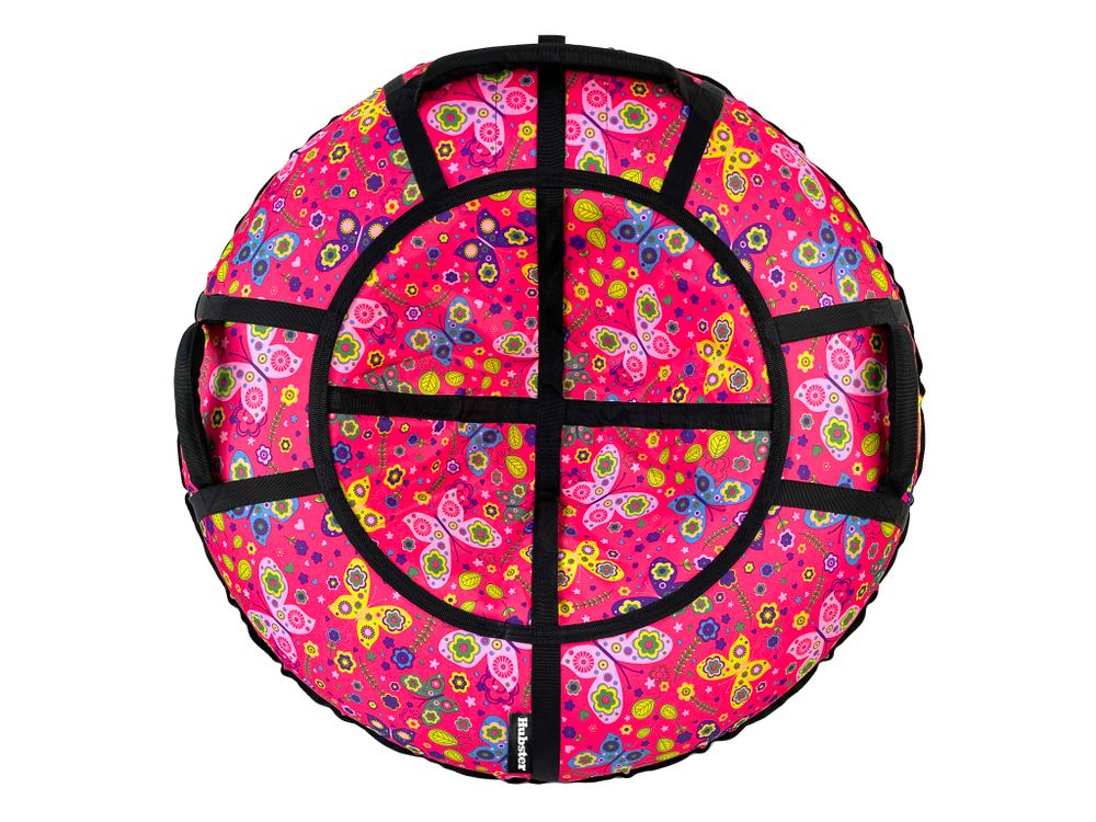 Тюбинг Hubster Люкс Pro S Бабочки розовые