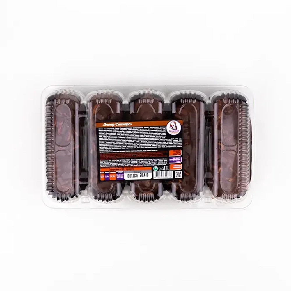 Пирожное эклер Сникерс «Десертные истории», 5 шт. в упаковке