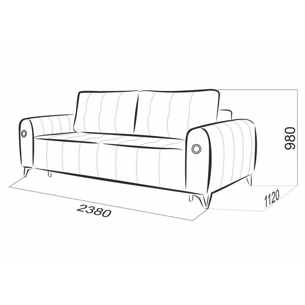 Диван-кровать КОМФОРТ-3