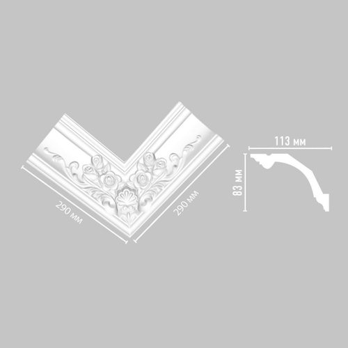 Внутренний угол для карниза потолочного DP 353 R