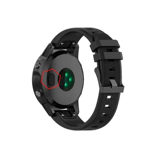 Защитная заглушка зарядного отверстия часов Garmin Fenix, Forerunner, Instinct, Venu, Vivoactive и др (Черный/3)