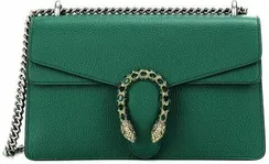 Маленькая кожаная сумка через плечо Gucci Dionysus зеленый