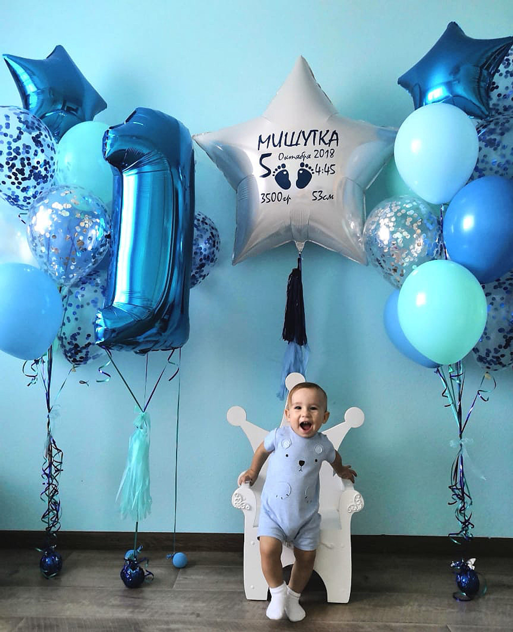 Воздушные шары на годовасие  №875