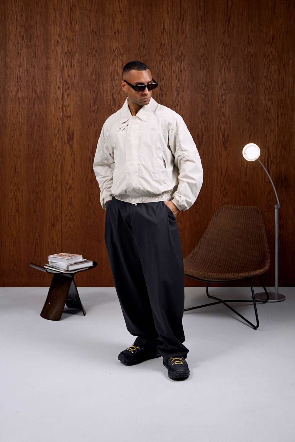 Куртка Nothomme Blue Monte Bent Knife Sleeve Workwear Turn-down Collar Jacket "Dune White"