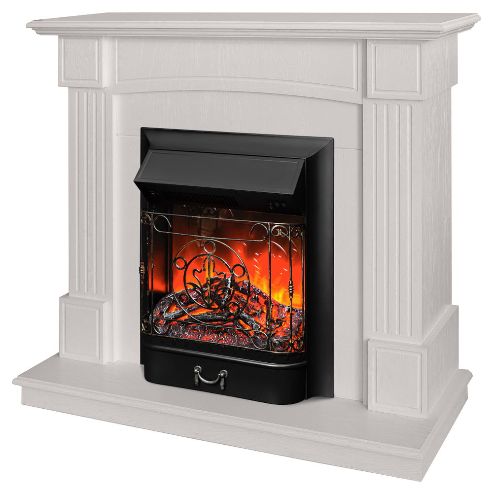 Каминокомплект Real Flame Andrea WT с очагом Majestic Lux Black (без пульта)