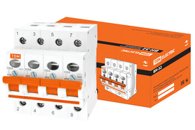 Выключатель нагрузки ВН-32 4Р 125А(мини-рубильник) SQ0211-0040