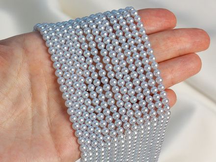 "Жемчуг круглый" 4мм, "Майорка. Имитация" (нить)