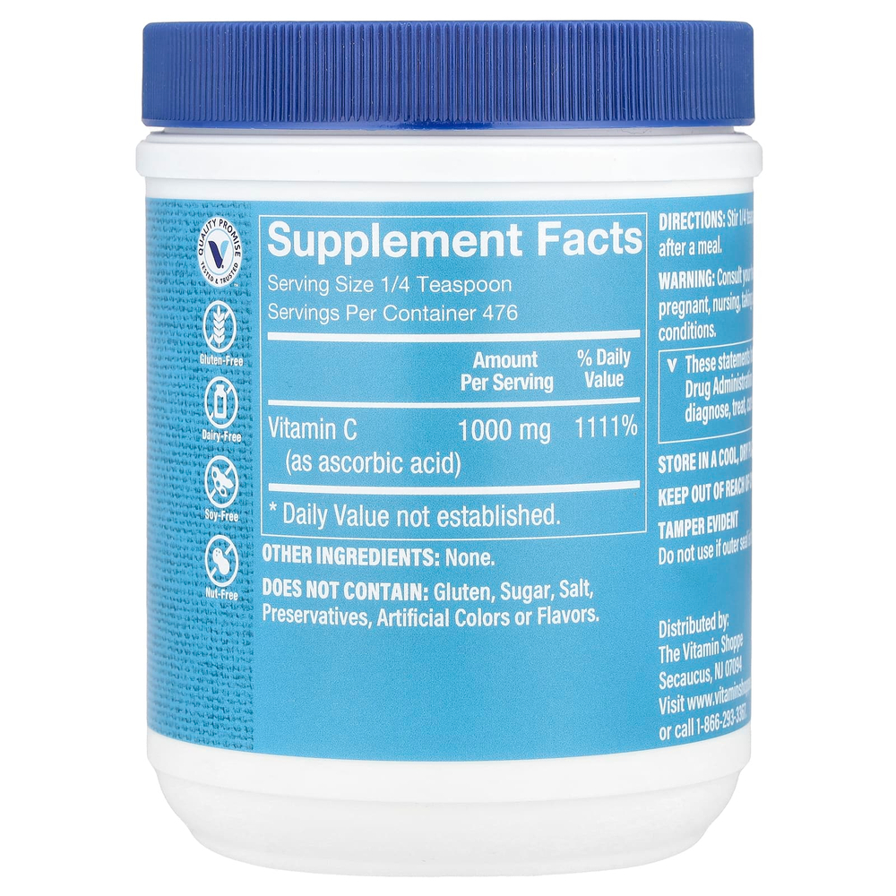 The Vitamin Shoppe, Порошок C, 482 мг (17 унций)