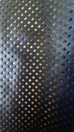 Эко-кожа перфорированная, черная, 0,5м