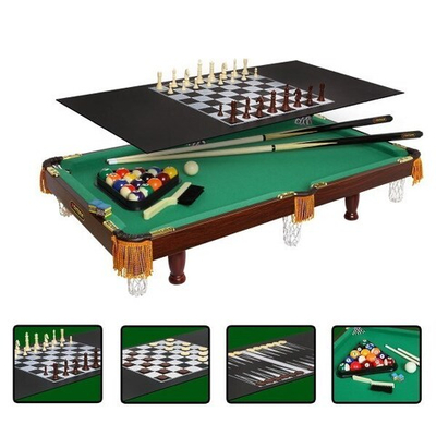 Бильярдный стол Fortuna Пул 3фт 4в1 с комплектом аксессуаров