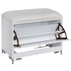 Банкетка Oliva Branch (Олива Бранч) Айс Античное серебро