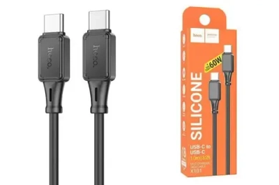 Кабель HOCO X101 Type-C-Type-C 60W 1м чёрный