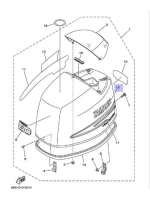 Наклейка для лодочных моторов 69W4268100
