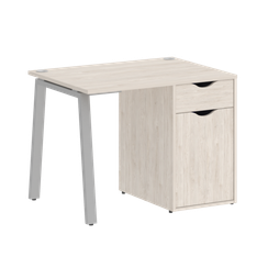 Home Office Стол письменный VR.SP-3-98.1.A Денвер Светлый/Металл Серый 980*720*750