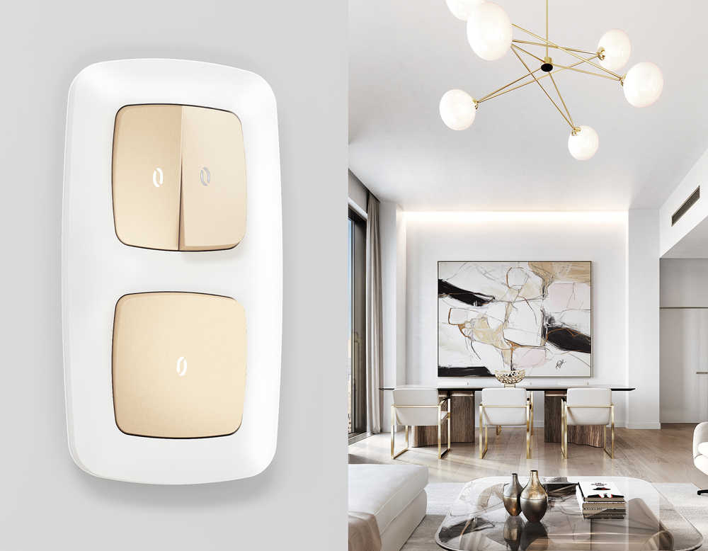 OF140122 Рамка OMEGA Ecta (Белый матовый) 2-ая