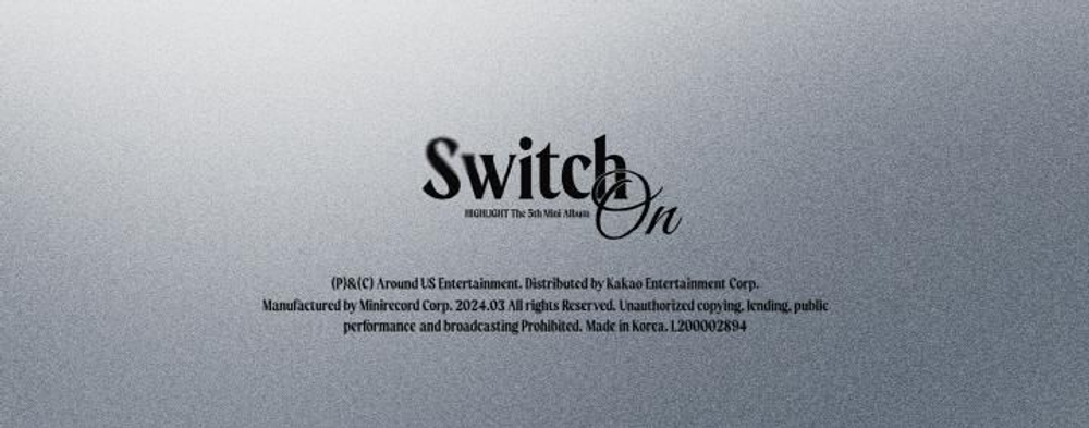 Альбом HIGHLIGHT - SWITCH ON 5th Mini Album PLATFORM RANDOM Version