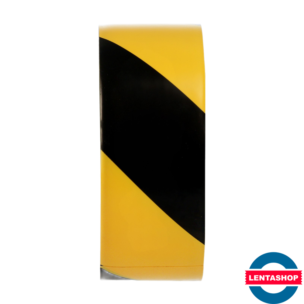 Лента разметочная клейкая жёлто-чёрная Unibob 5 см х 50 м