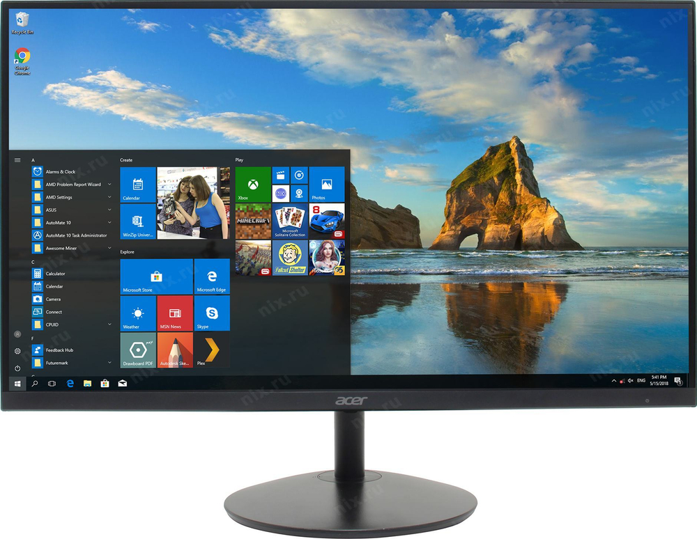 27" ЖК монитор Acer &lt;UM.HS2EE.E09&gt; SA272Ebi &lt;Black&gt; (LCD, 1920x1080, D-Sub, HDMI)