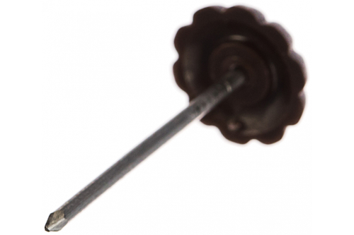 ГВОЗДИ ДЕКОРАТИВНЫЕ СТРОЙБАТ С ПЛАСТ/ГОЛОВКОЙ ТЕМ.КОРИЧ 80ШТ