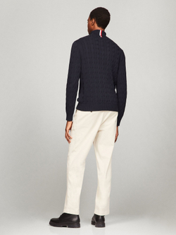 Свитер Tommy Hilfiger Cable Knit Turtleneck Navy