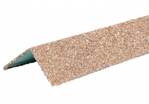 Фасадный угол наружний  коричнево-бежевый Технониколь HAUBERK 50х50х1250мм