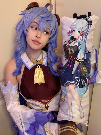 Мини дакимакура Аяка из Геншин Импакт | Genshin Impact арт. M0908, 60х20 см