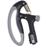 Эспандер кистевой с регулируемой нагрузкой Sportage SW02, счетчик, черный-серый