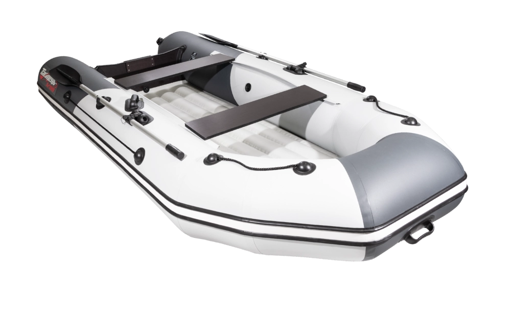 Лодка Таймень NX 3200 НДНД, 3200*1500*420 мм., цвет серый - графит