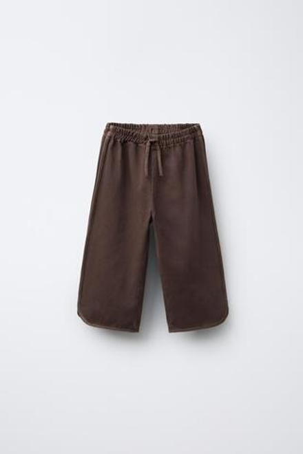 ZARA БРЮКИ-КЮЛОТЫ, КОРИЧНЕВЫЙ