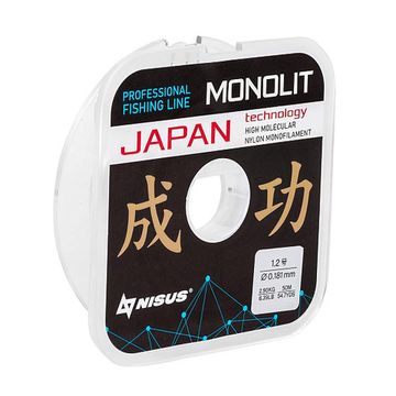 Леска MONOLIT 0,181mm/50m Nylon Transparent (N-MO-0.181-50) Nisus