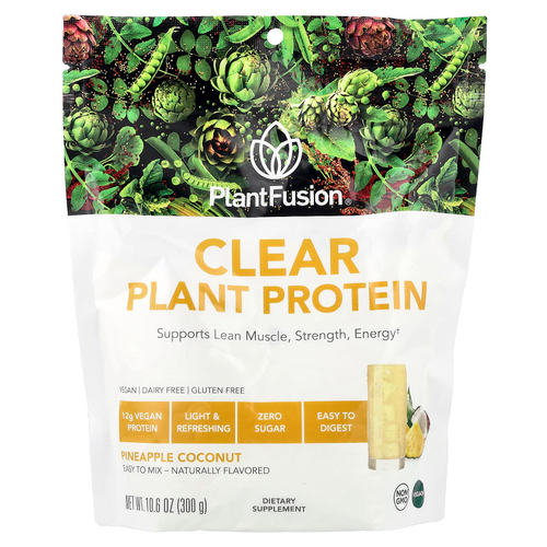 PlantFusion, чистый растительный протеин, со вкусом ананаса и кокоса, 300 г (10,6 унции)