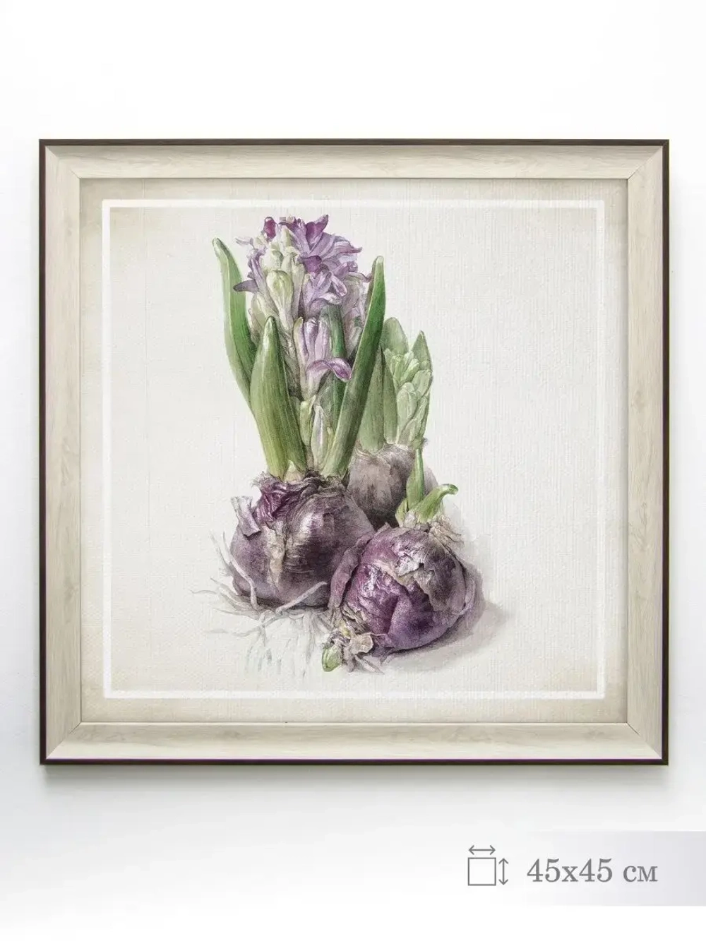 Картина на натуральном холсте "Весенний прованс" 45*45 см