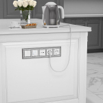 Выключатель двухклавишный (белый)