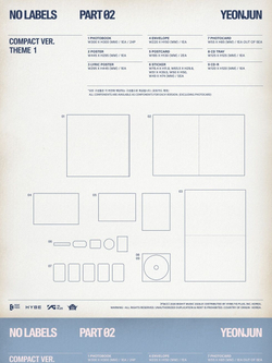 (ПРЕДЗАКАЗ) Альбом YEONJUN - NO LABELS : PART 02 COMPACT RANDOM Version